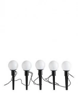 Noma Set Of 6 Solar Globe Pathfinders