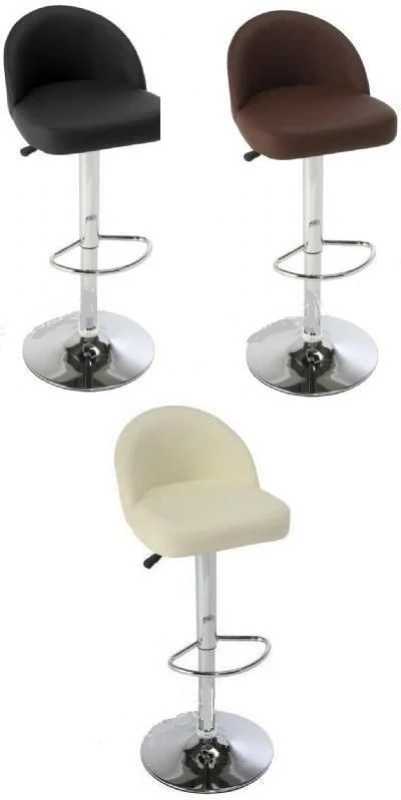 Image of netfurniture Lombardo Bar Stool Height Adjustable Red