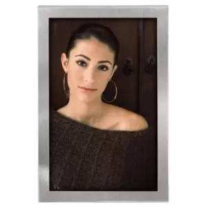 Image of Hama Bristol Portrait Frame Silver 10 x 15 cm
