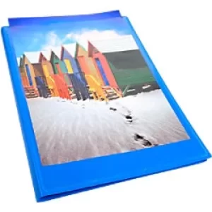 image of KreaCover Display Book PP A4 30 Pkts, Blue, Pack of 12