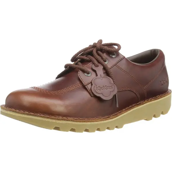Image of Kickers Mens Kick Lo Core Work Dark Brown Shoes - UK 11