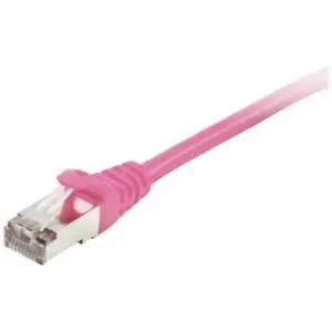 Image of Equip 605581 RJ45 Network cable, patch cable CAT 6 S/FTP 2m Pink gold plated connectors