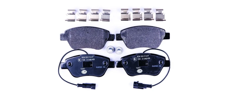 Image of HELLA Brake pad set HELLA 8DB 355 016-071