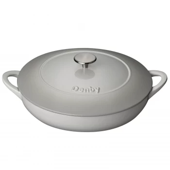 image of Denby Natural Canvas Cast Iron 30Cm Shallow Casserole