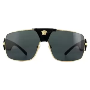 Square Gold Grey Sunglasses