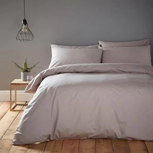 Image of Linea Cotton Rich Duvet Set - Taupe