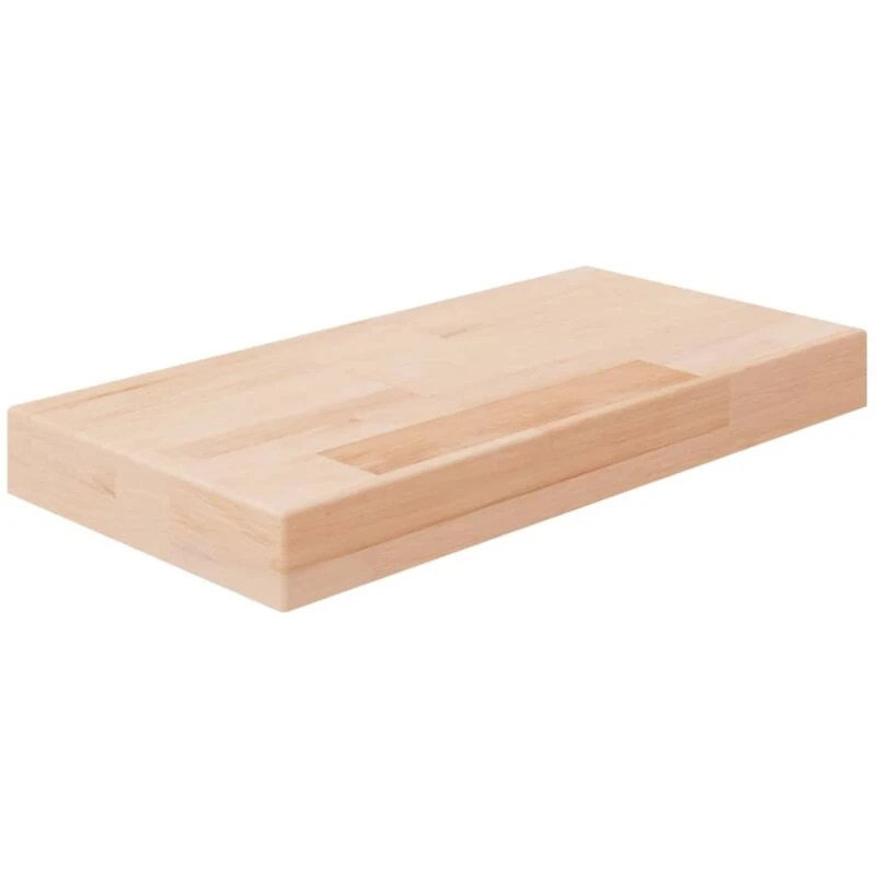 Image of vidaXL Shelf Board 40x20x4cm Untreated Solid Wood Oak, Brown 342948