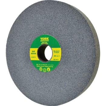 image of 150X20X31.75MM A46MV Medium Aluminium Oxide Bench Grinding Wheel - York