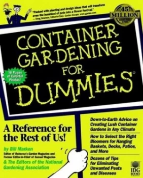 Image of Container Gardening for Dummies by Bill Marken Paperback