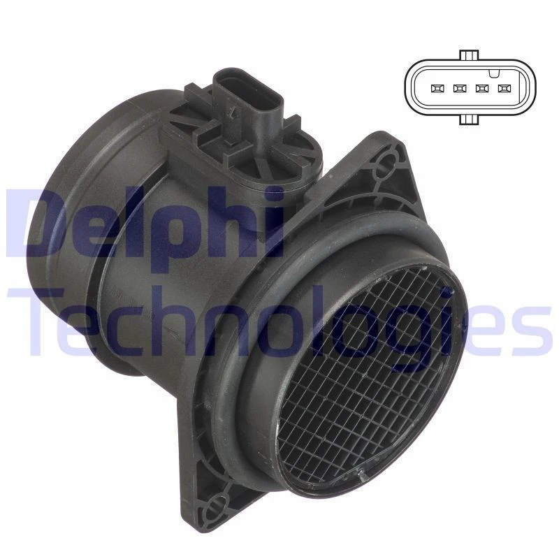 Image of DELPHI Mass air flow sensor DELPHI AF10418-12B1