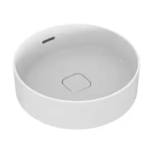 Image of Strada II Vessel Basin 45 X 45 White Overflow No Tap Hole Round - 232703
