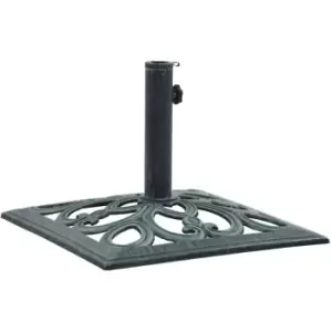 Image of Vidaxl - Umbrella Base Green 12 kg 49cm Cast Iron Green