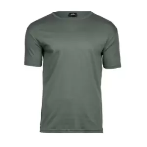 Image of Tee Jays Mens Interlock Short Sleeve T-Shirt (2XL) (Leaf Green)
