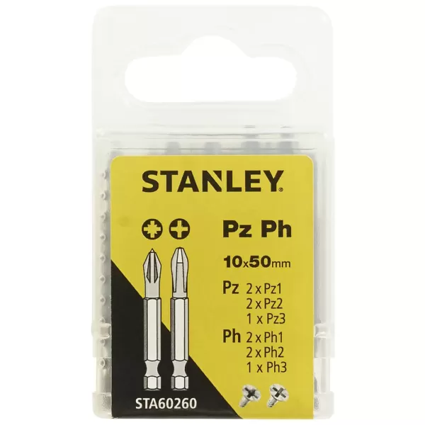 image of Stanley Fatmax 10Pc Mixed Pozi/Philips 50mm - STA60260-XJ