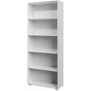 Image of Bookcase Vela Bookshelf With or Without Doors Wooden Storage Rack Modern Shelving Books Stand Shelf Any Room Office 5 Facher Weiß (de)