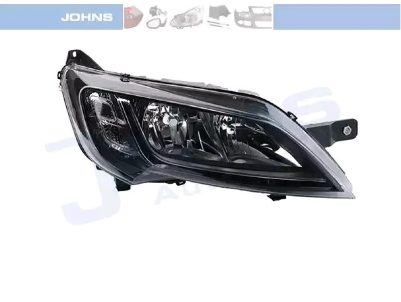 Image of JOHNS 30 44 10-7 Headlights H7/H7, Right, with motor for headlamp levelling Headlight (259)
