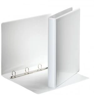 Image of Esselte Essentials Pres Binder A4 20mm 4 D-Ring WH PK10