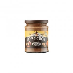 image of Meridian Natural Smooth Peanut Butter - No Added Sugar and Salt - 280g