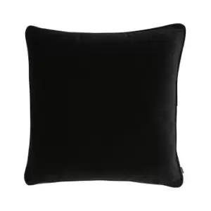 image of Malini Luxe Velvet Cushion, Black