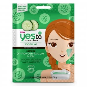 Image of yes to Cucumbers Calming DIY Powder-to-Clay Mask 5g