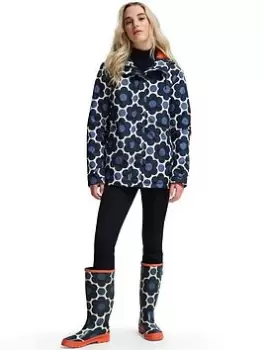 image of Regatta X Orla Kiely Padded Mac - Blue Floral , Blue Floral, Size 10, Women