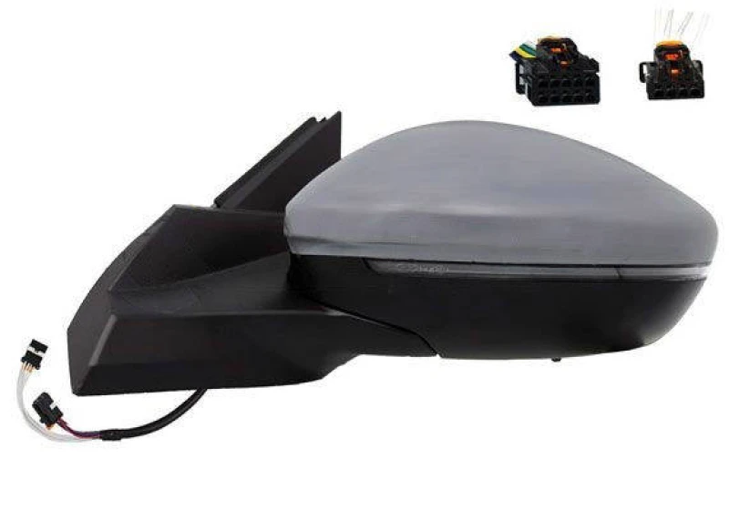 Image of ALKAR 6147313 Wing mirror Left, Electric, with Peripheral Lighting, primed Outside Mirror (50)