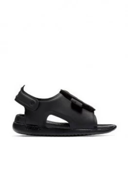 image of Nike Sunray Adjust Infant Sandal, Black, Size 3.5