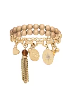 Image of Gold Kylie' Ball Charm Bracelet