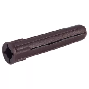 Image of Schneider Electric 1090725 TPA2B Economy Wall Plugs Brown (Pack of...