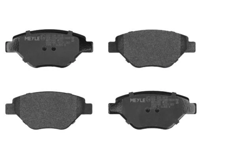 Image of MEYLE 025 239 3418 Brake pad set Front Axle, excl. wear warning contact, Original Quality, with anti-squeak plate Brake Pad Set,disc brake (402)