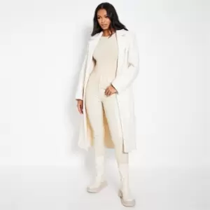 Image of I Saw It First High Waisted Pocketed Coated Skinny Jeans - White