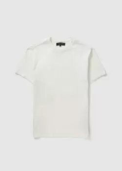 Replay Mens Sartoriale Plain Crew Neck T-Shirt In Chalk