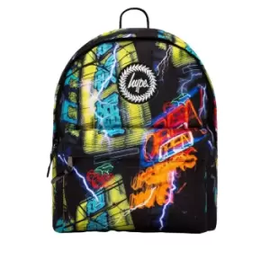 Hype Tokyo Neon Backpack (One Size) (Black)