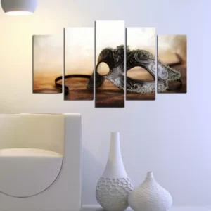 Image of 5M-17 Multicolor Decorative MDF Painting (5 Pieces)