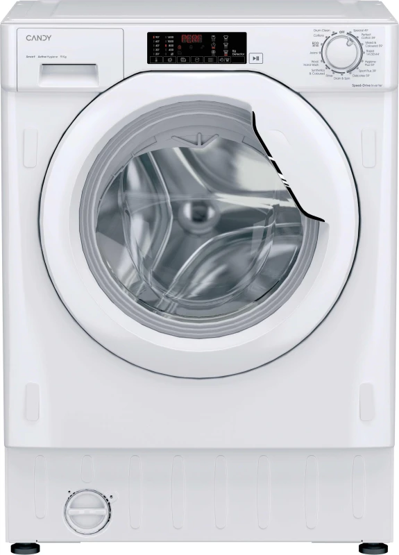 Image of Candy Smart CBW 494DWM5-80 Integrated 9KG Washing Machine with 1400 rpm - White - A Rated