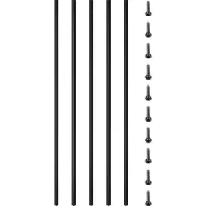 Image of VEVOR Deck Balusters Metal Deck Spindles 16 Pack 44" Iron Stair Railing