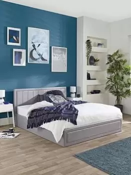 Image of Aspire Cotswold Framed Quilted Headboard Ottoman Bed Double