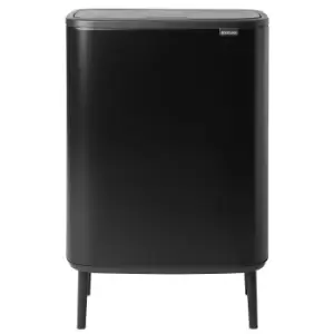 Image of Brabantia Bo Touch Bin Hi - 2 x 30 Litre - Matt Black