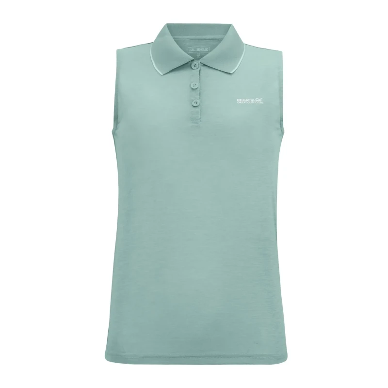 Image of Woman's sleeveless polo shirt Regatta Tima II Vert Female 44