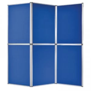 image of Bi-Office 6 Panel Display Kit Blue DSP340116