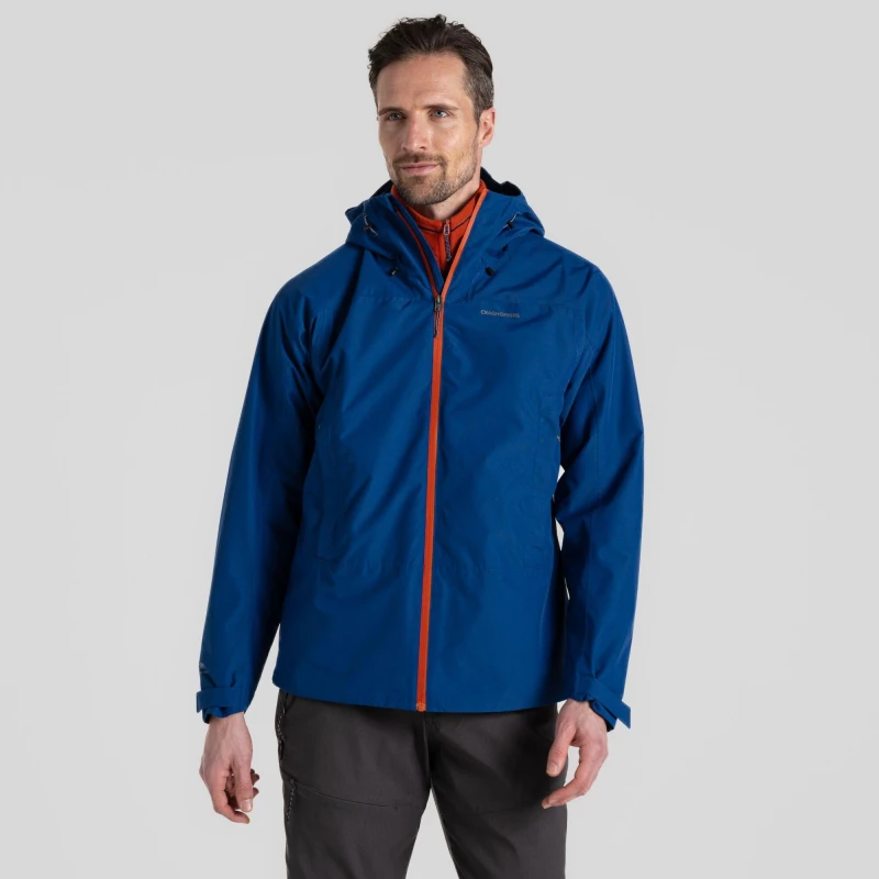 Image of Craghoppers 'Creevey' Aquadry Waterproof Hiking Jacket Blue