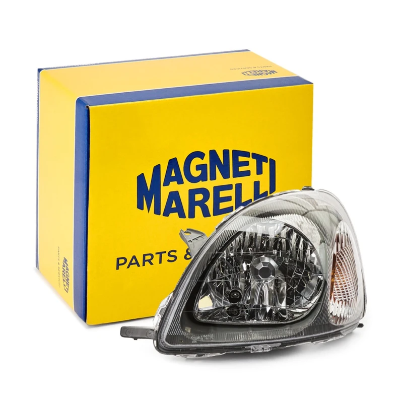 Image of MAGNETI MARELLI 713121617022 Headlights H4, Left, without motor for headlamp levelling, Halogen Headlight (259)