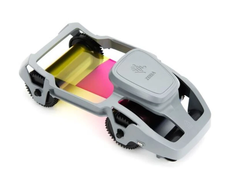Image of Zebra 800300-255EM Black and Colour Thermal Transfer Ribbon 58mm x 148m - 300 Cards (Original)