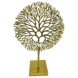 Image of Gold Coral Sculpture