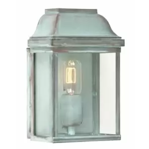 image of Outdoor IP44 Wall Light Sconce Verdigris LED E27 100W Bulb External d02557