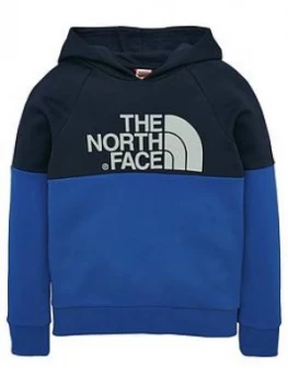 Image of The North Face The North Face Boys Drew Peak Raglan Hoodie Blue Size L13 14 Years