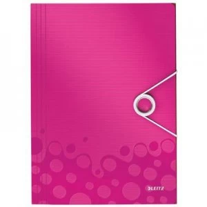 image of Leitz Elasticated folder WOW 4599 4599-00-23 A4 Pink