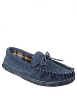 Image of Cotswold Alebeta Lined Slippers - Navy, Size 9, Men