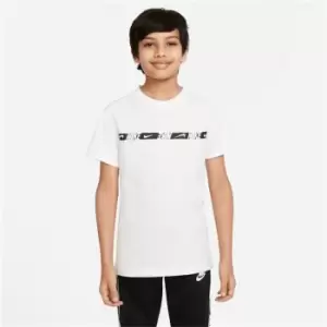 image of Nike Repeat Short Sleeve Top Junior Boys - White