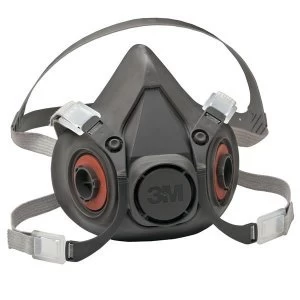 image of 3M 6000 Series Half Face Mask Respirator Large Dark Grey